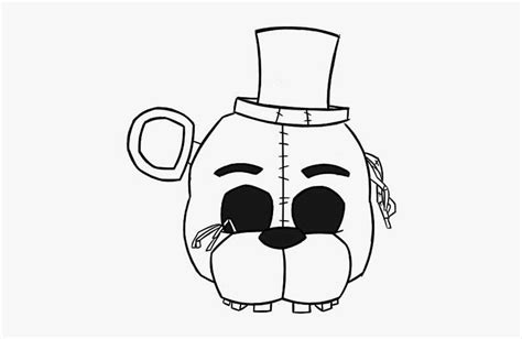 golden freddy drawing  getdrawings golden freddy head drawing png image transparent png