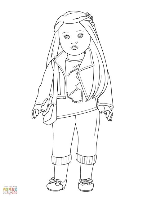 american girl coloring page coloring pages  girls baby coloring