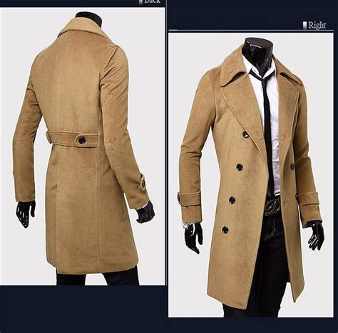 coats jackets vests large size mens winter trench coat double breasted long jacket overcoat