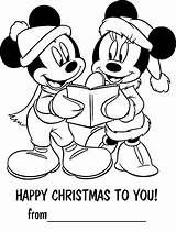 Christmas Disney Coloring Printable Cards Pages Sheets Print Kids Themed Colouring Color Card Children Printables Size Window Coloriage Mouse Para sketch template