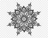 Mandala Mandalas Pngfind Henna Doodle sketch template