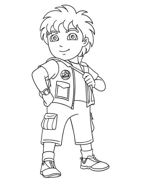 diego  coloring pages
