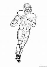 Quarterback Coloring4free sketch template