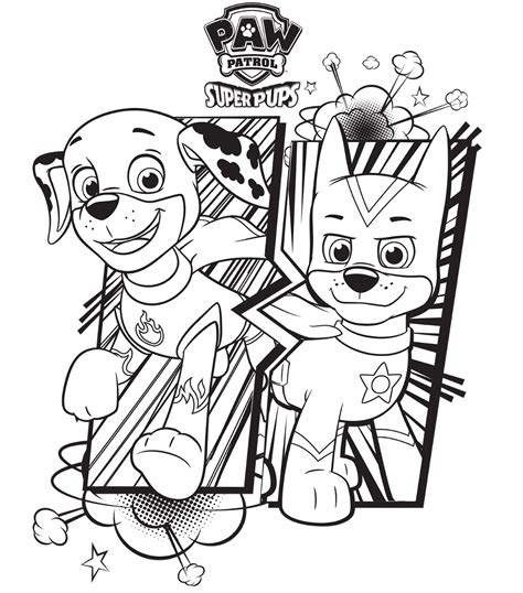 chase paw patrol coloring pages coloring home