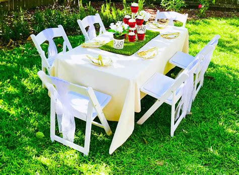 kids tables  chairs rent  party