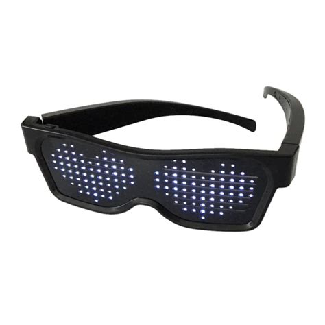 2021 led light up glasses usb rechargeable and wireless with flashing led