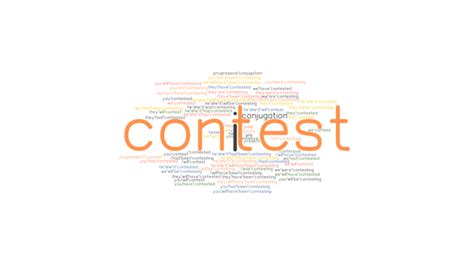 contest  tense verb forms conjugate contest grammartopcom