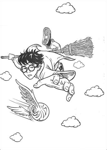 quidditch game coloring page  printable coloring pages