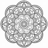 Mandalas Bordado Drus sketch template