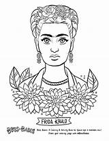 Kahlo Frida Feminist Beyonce Getdrawings sketch template