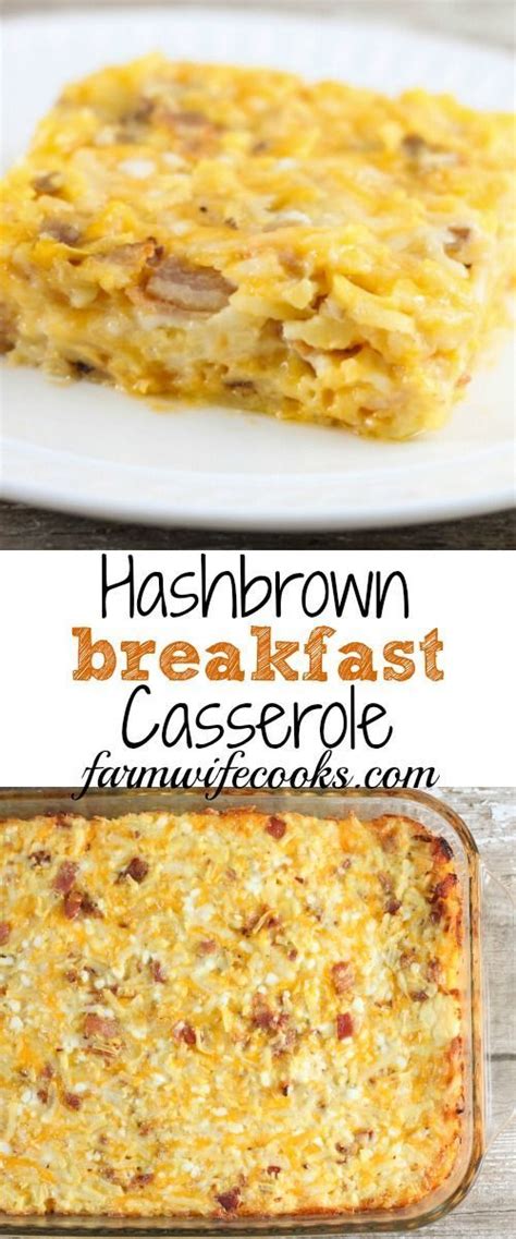 hashbrown breakfast casserole   easy breakfast recipe