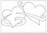 Pages Coloring Valentine Hearts Printable Scrapbook Swirl sketch template