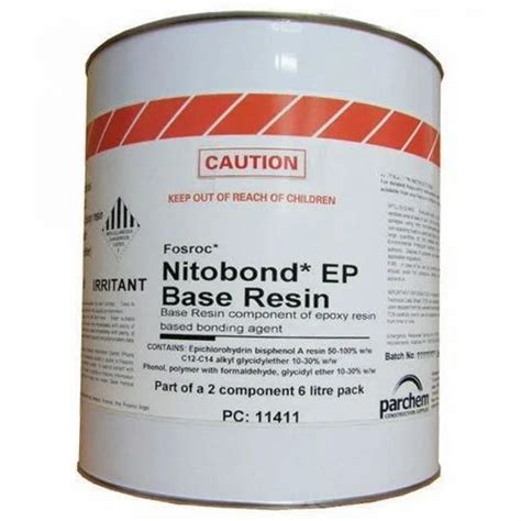 fosroc nitobond ep base epoxy resin barrel  litre  rs   jaipur