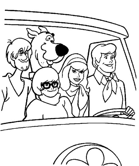 scooby doo coloring pages  childrens printable