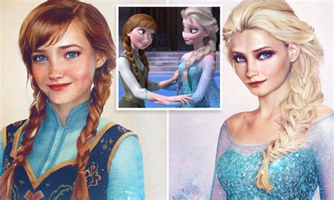 digital portraits reveal how frozen s elsa and anna would look as