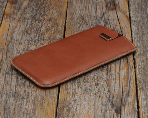 soft italian leather case  iphone sleeve  magnetic pull band