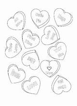Coloring Pages Candy Heart Printable Getcolorings Color Print sketch template