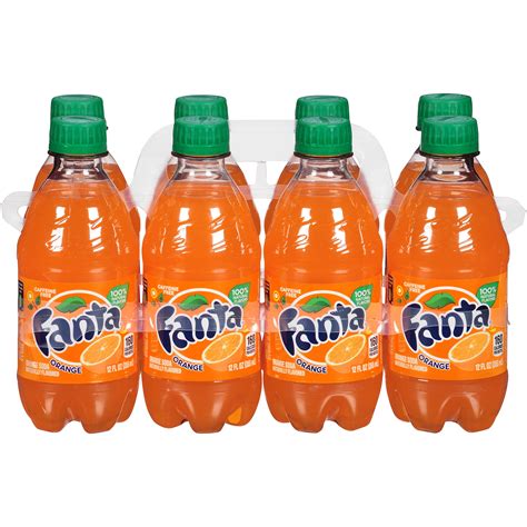 fanta orange soda fruit flavored soft drink  fl oz  pack walmart