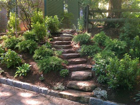 landscaping ideas  sloping lot image