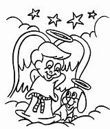 Coloring Pages Angel Categories sketch template