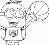 Coloring Minion Basketball Pages Lebron James Minions Playing Lamp Oil Dunk Print Color Drawing Getcolorings Camping Wonderful Printable Cartoon Getdrawings sketch template