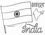 Flag India Coloring Indian Drawing Pages Printable Colouring Kids Color Coloringcafe Pdf Sheets Theme Sketch Days Sheet Cultures Countries Choose sketch template