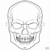 Coloring Mask Skull Halloween Pages Printable Masks Drawing Paper Supercoloring Categories sketch template