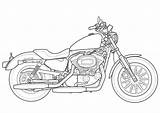 883 Sportster 100th Anniversary Zeichnung Glide Kunst Baggers Motocycle Bobber Theguidetotowing Harleydavidsonbikepicss Prej sketch template