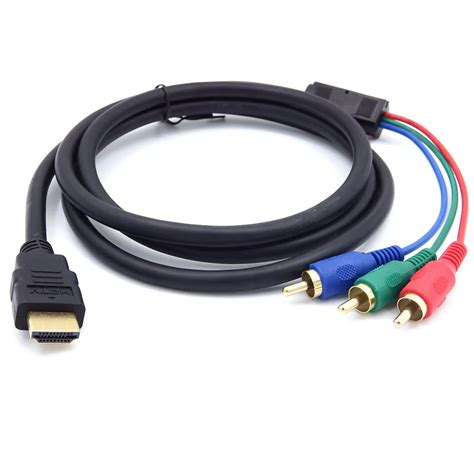 shipping hdmi  rca video component convert cable  rca adapter ft cm audio hdtv