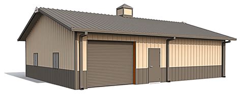 30x40 Metal Building With Porch