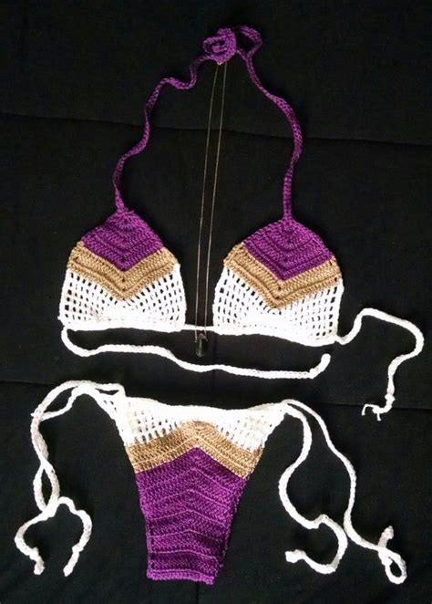 crochet bikini top batik bikini top stripes crochet top boho bikini
