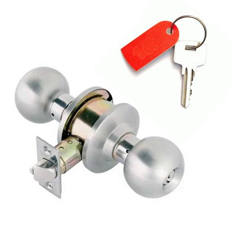 knob lock cb communicating keyed alike cylinders   sides bump pick resistant