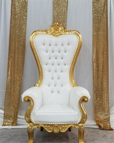 mid size tiffany throne chair white gold artofit