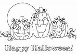 Halloween Coloring Pages Kids Pumpkin Happy Labyrinth Birthday Color Town Drawing Colouring Scene Printable Number Colorings Pumpkins Getcolorings Detailed Line sketch template
