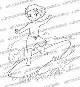 Digital Coloring Surfer Sold Etsy sketch template