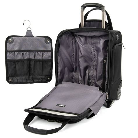 travelpro crew versapack rolling underseat carry  luggage pros