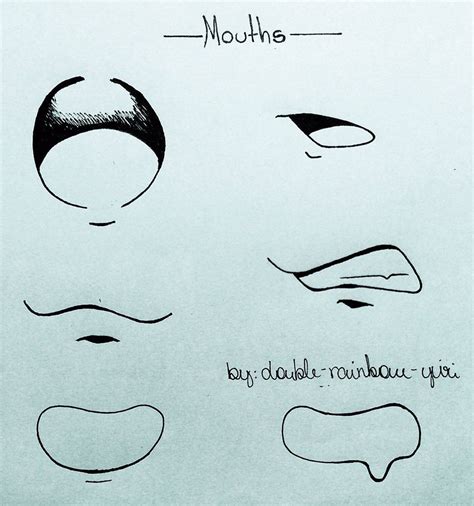 typical  anime mouths  tutoriais de desenho desenho de labios