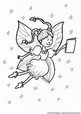 Fairy Coloring Printable Large Pages sketch template