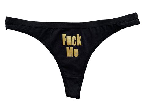 Fuck Me Thong Panty Etsy