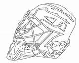 Goalie Hockey Getdrawings sketch template