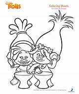 Coloring Pages Kids Trolls Poppy Troll Colouring Printable sketch template