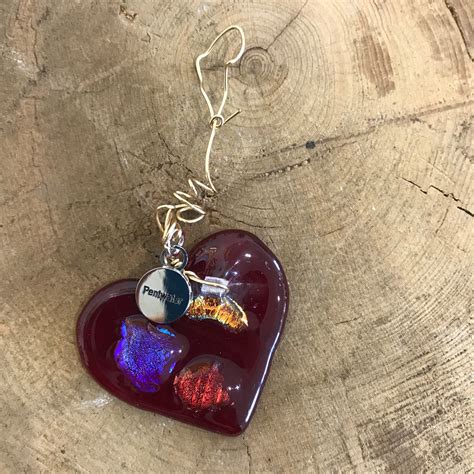 Heart Fused Glass Ornament Jilly S Gallery