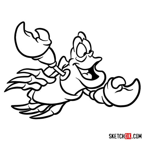 sebastian  crab drawing