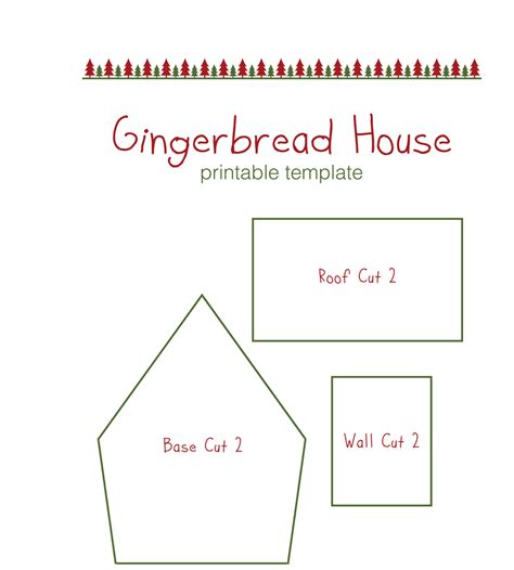 gingerbread house templates printable   printable templates