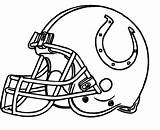 Broncos Denver Coloring Pages Getcolorings Color Helmet sketch template