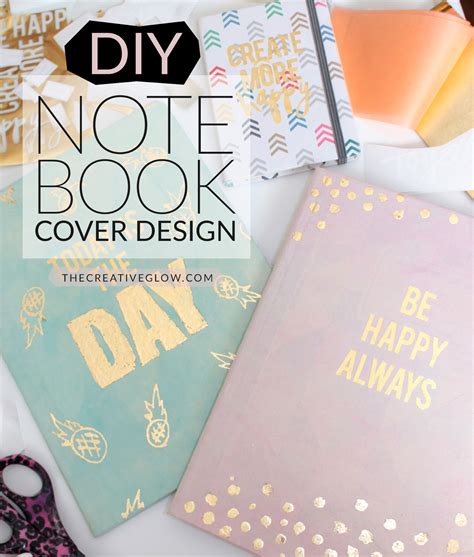 diy notebook  design designer     creative glow diy notebook  design
