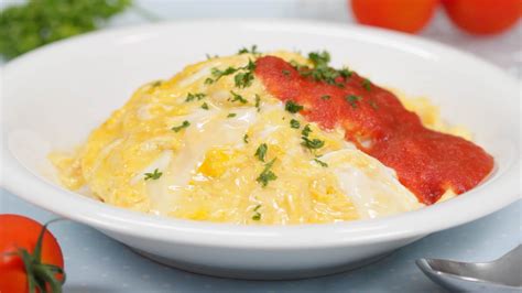 soft cooked omurice recipe cooking  dog
