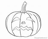 Pumpkin Drawing Coloring Halloween Face Faces Easy Pages Drawings Gourd Draw Scary Printable Silly Cute Creepy Pumpkins Colouring Blank Paintingvalley sketch template