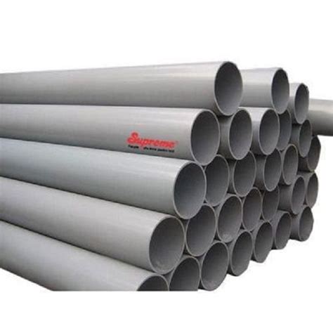 supreme pvc pipe 4 inch 6kg 6 m at rs 115 meter in bulandshahr id