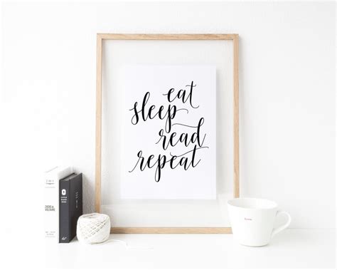 eat sleep read repeat print the best ts for book
